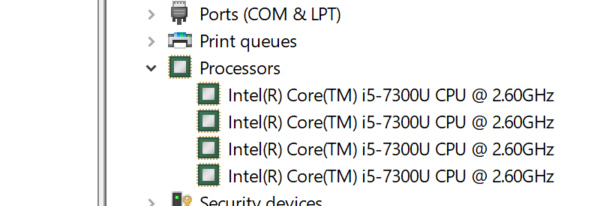 Intel i5-7300U CPU logical processors only showing 2 at task manager but the device manager... cddc697f-d968-4913-85cd-81020243cf50?upload=true.png