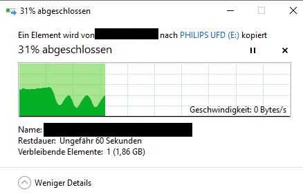 Copy to USB Stick on Windows10 falls down to 0 bytes/s all the time ce1871e1-9fc7-4907-b80e-0e5ab2dfc940?upload=true.jpg