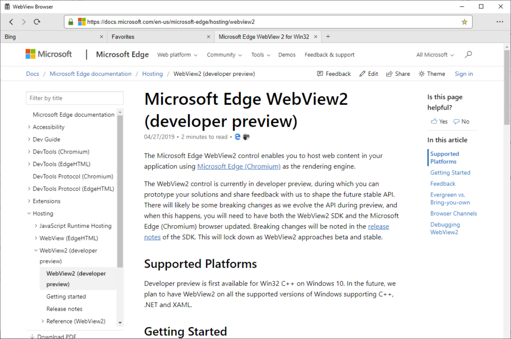 Introducing WebView2Browser: A rich sample for WebView2 ce1bee7f6c41c2b87821f7c87ddf6636-1024x680.png
