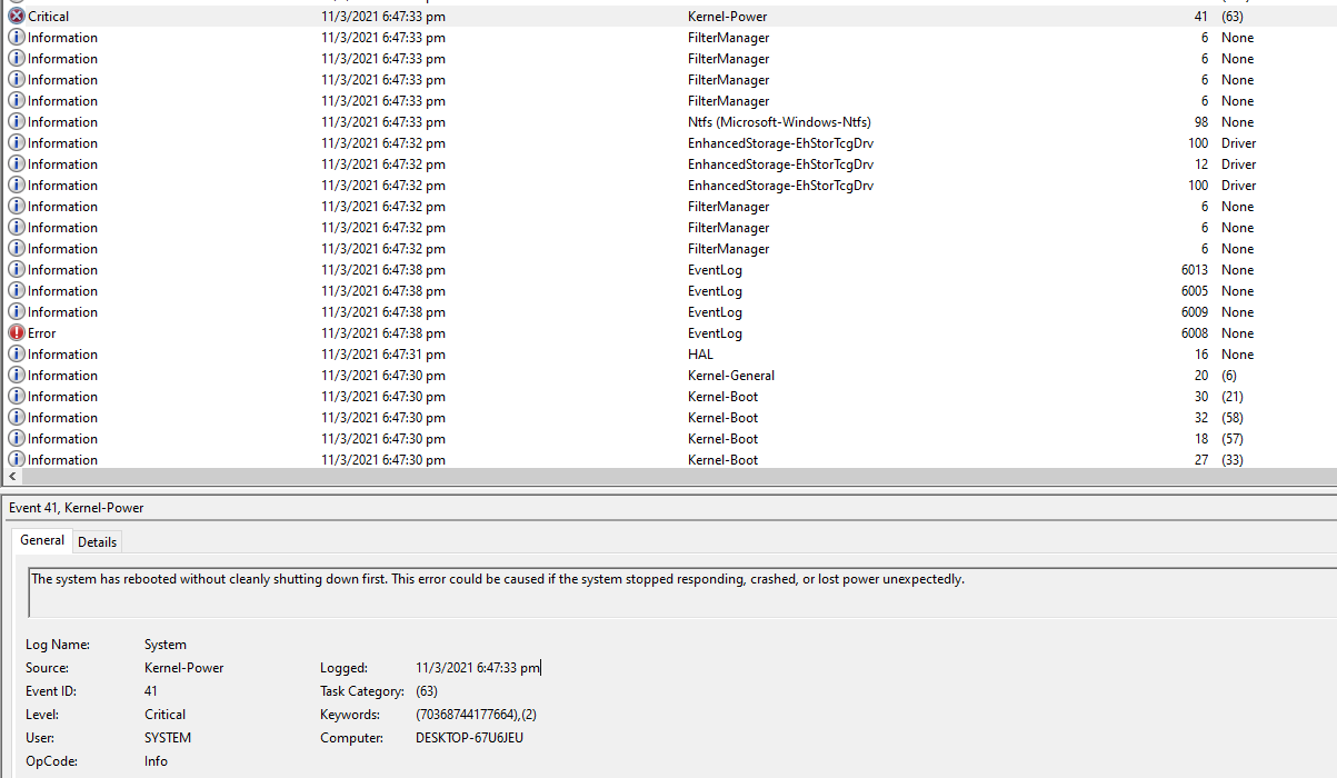Random crashes leading to restarts ce348c4c-dd6e-4c8c-97c1-6db9876e0b28?upload=true.png