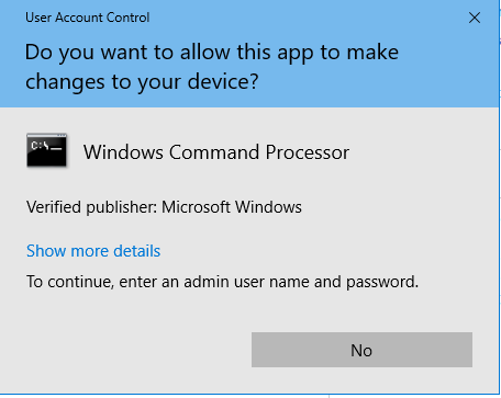 Windows 10 - UAC Popup only displays "NO" option. Account changed to standard from... ce65ac42-906d-4eeb-8f89-b8818029d783?upload=true.png