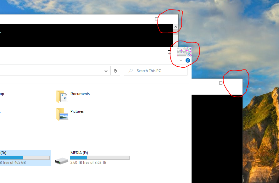 File Explorer Close button looks like garbled pixels also affects other windows ce942ef4-9cda-472e-ac26-c43f4cda4af5?upload=true.png