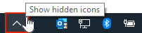 White box appears right above OneDrive icon in taskbar after left clicking on it. ce960e20-2ea4-4298-8ec8-8399b1b20e20.png