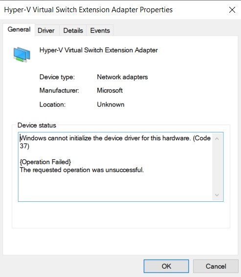 hyper-v generic error when open virtual switch manager, virtual switches cannot be enabled,... ce975570-f29d-4e2e-9288-6307d3b1bf57?upload=true.jpg