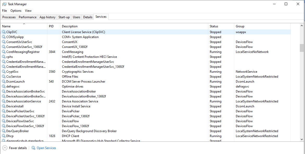 running services ???  10 pro 1909 ceaf8dde-2683-401c-89e1-522d54b1b6b8?upload=true.png