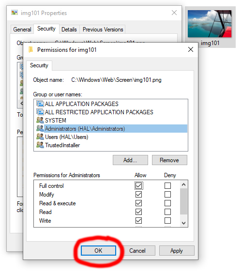 Windows 10 Home - Changing "TrustedInstaller" to "Administrator" to edit or remove items. cee71546-89df-4efc-b298-65d90cb38012?upload=true.jpg
