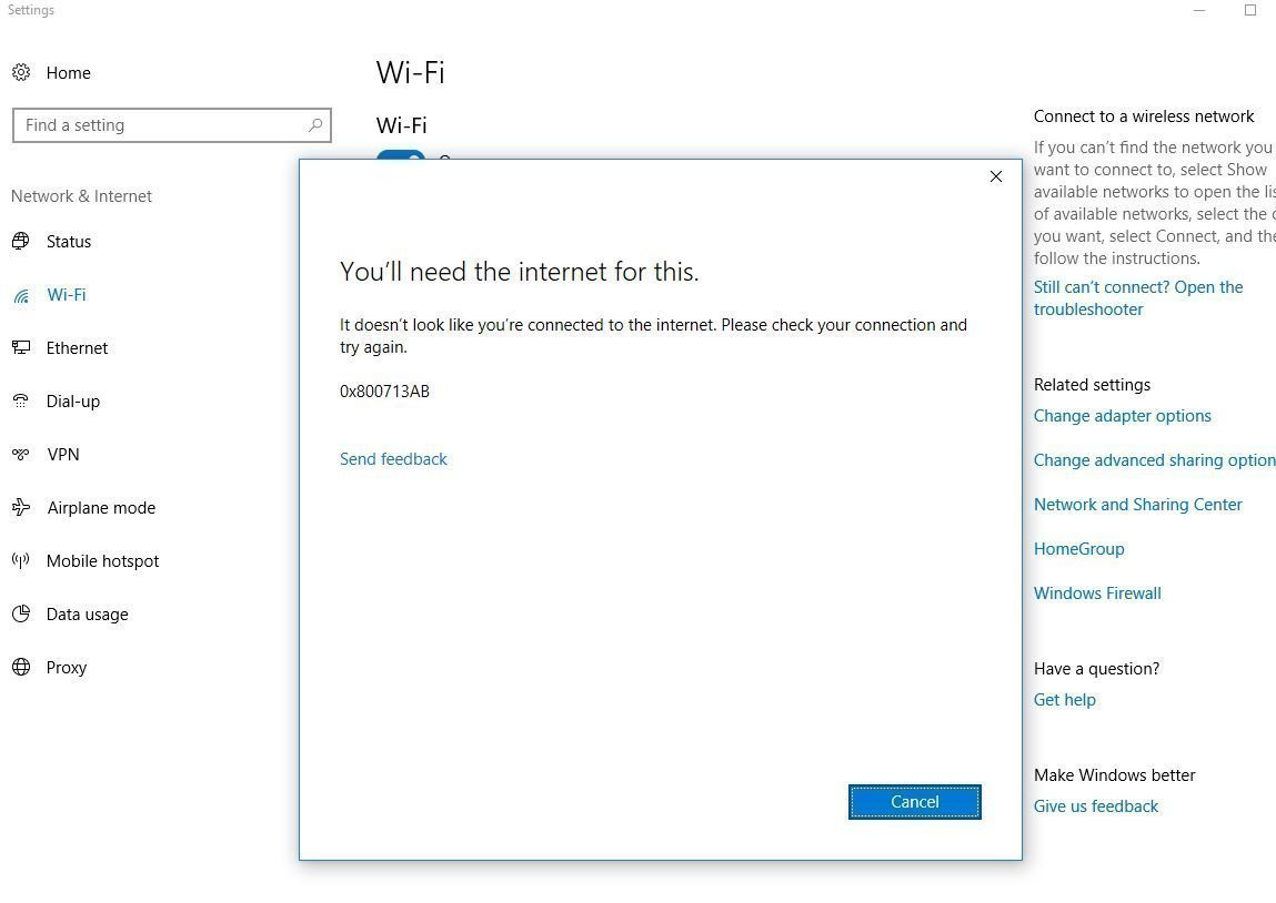 Wifi not showing connected, but here I am cf2e7540-2c67-4801-a1a6-e8430750a80e?upload=true.jpg