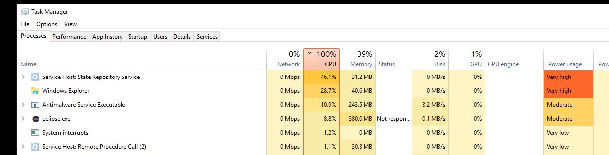 High CPU usage problem (Service Host: State Repository Service),Windows Explorer high CPU... cf6159da-3975-4a54-82bc-201487948832?upload=true.jpg