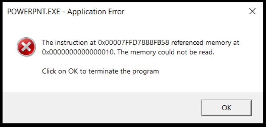 powerpoint is getting memory reference error while opening a graphs in ppt cf64e216-1791-40c2-ae87-15adbf701a83?upload=true.jpg