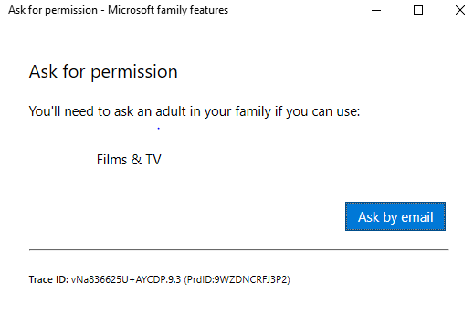 I am getting microsoft family restrictions and im not in a family cfc5943b-7803-40b9-ae8f-6e69272454ed?upload=true.png