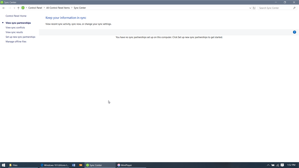 Cannot enable Sync Center in Windows 11 cfe2ef7d-336f-443e-99e5-8815b699303c.png