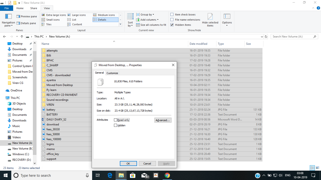 Incorrect Drive Usage Size being displayed in Windows 10 cfffc3bf-8b85-4169-bab1-48f69b816b03?upload=true.png