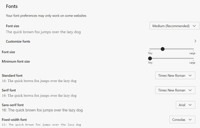 How to change Microsoft Edge browser themes, background and appearance change-fonts-in-edge.jpg