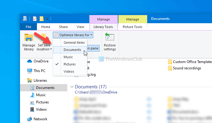How to change Library folder template on Windows 10 change-library-folder-view-template-1.png