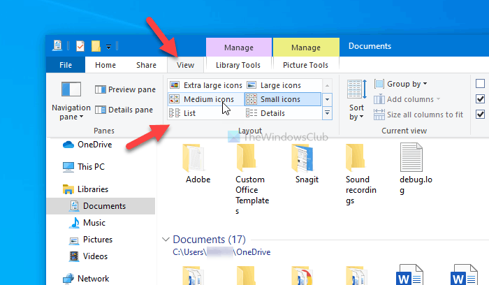 How to change Library folder template on Windows 10 change-library-folder-view-template-4.png