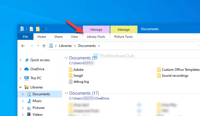 How to change Library folder template on Windows 10 change-library-folder-view-template.png