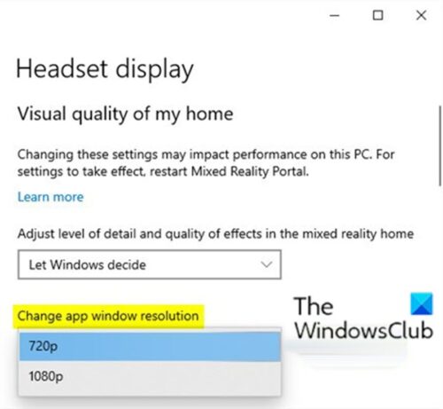 How to configure Mixed Reality settings in Windows 10 Change-Mixed-Reality-App-Window-Resolution-for-Headset-500x461.jpg