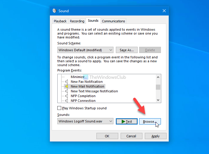 How to change New email notification sound on Windows 10 change-new-email-notification-sound-windows-10-2.png