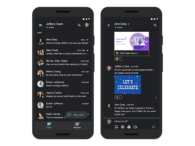 Dark theme now available for Google Chat on Android and iOS Chat%2Bdark%2Btheme.png