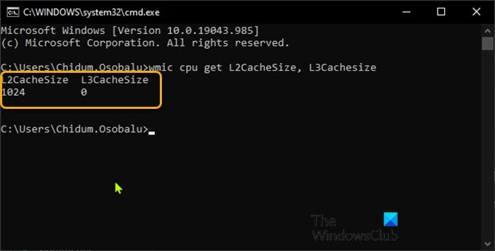 How to check Processor Cache Memory Size in Windows 10 Check-Processor-Cache-size-Command-Prompt.jpg