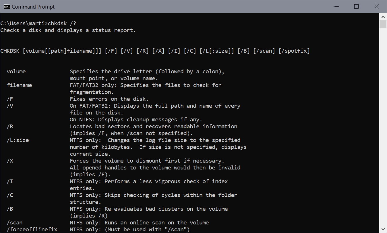 Running ChkDsk on Windows 10 20H2 may damage the file system and cause Blue Screens checkdisk-windows-bug-blue-screen.png