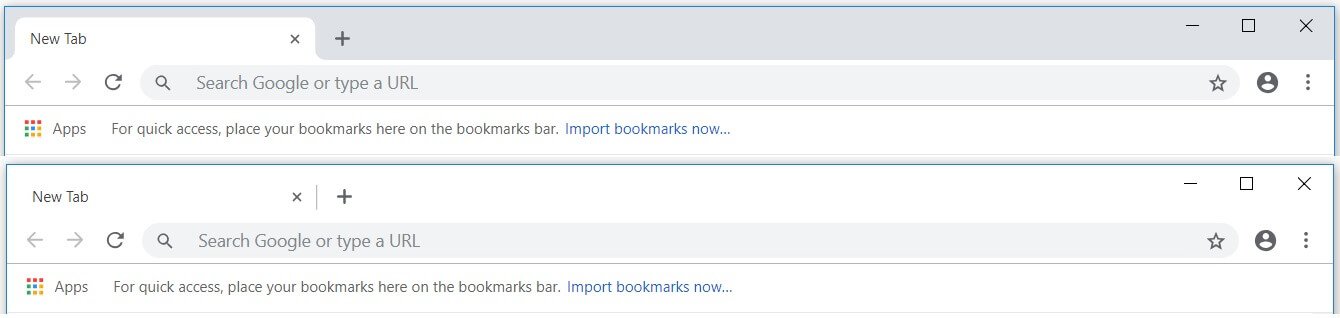 Google is testing a new interface for single tab in Chrome browser Chrome-Canary-look.jpg