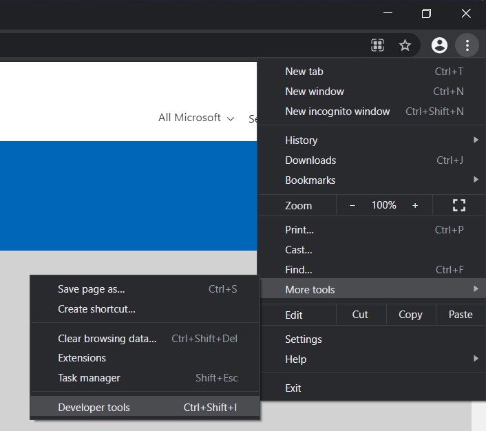 Download Windows 10 May 2020 Update ISO images Chrome-Developer-tools.jpg