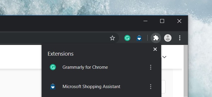 Chrome for Windows gets experimental tab hover cards, new extensions menu Chrome-extension.jpg