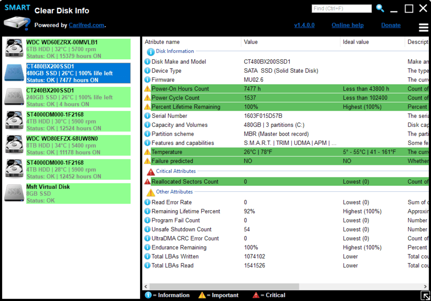 Clear Disk Info is a handy health info tool for storage devices clear-disk-info.png