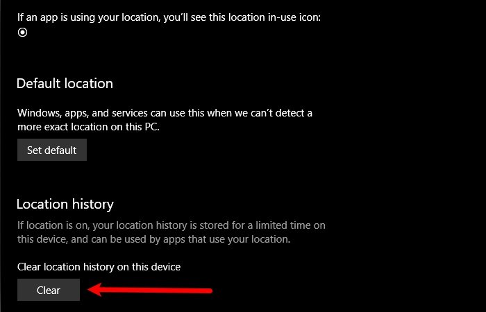 How to change Location settings in Windows 10 clear-locaion-history.jpg