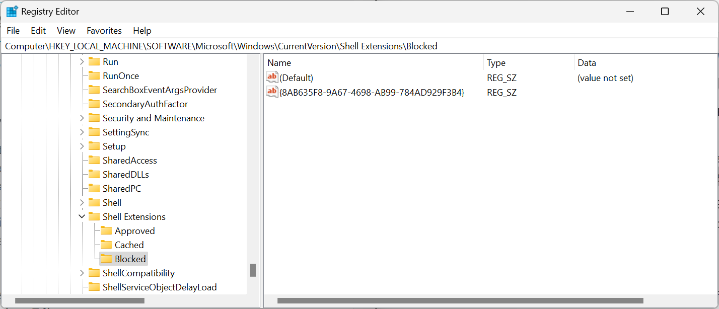Windows 11: How to remove Edit With Clipchamp from File Explorer's context menu clipchamp-blocked.png