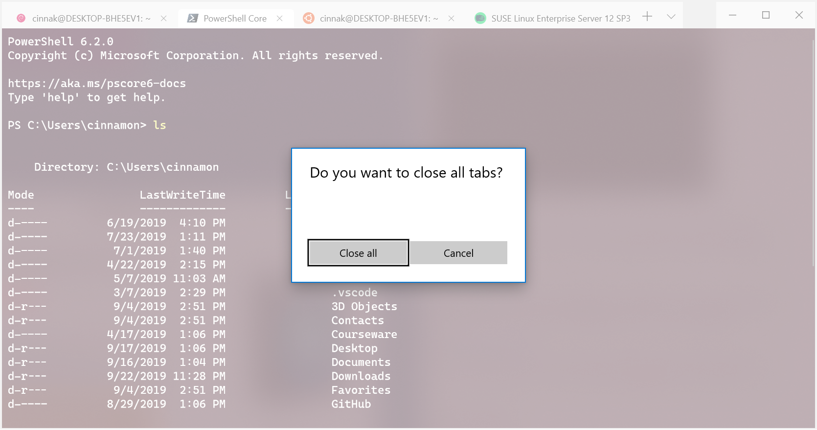 New Windows Terminal Preview 1909 released for Windows 10 close-window-prompt.png