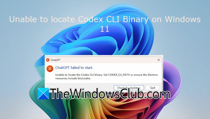 Unable to locate Codex CLI binary on Windows 11 codex-cli.jpg