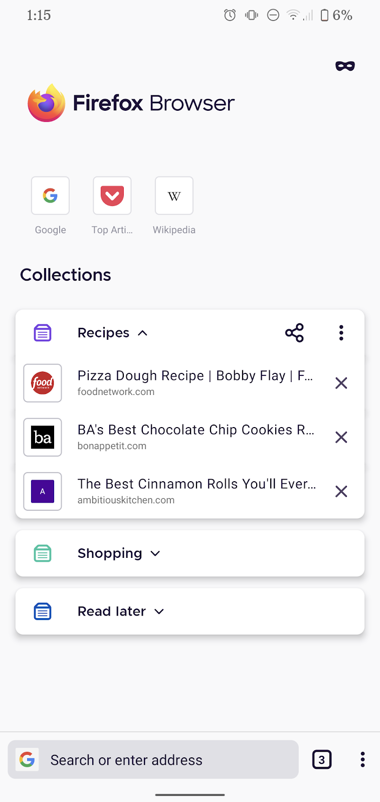 Mozilla now rolling out newly redesigned Firefox for Android Collections-light-2.png