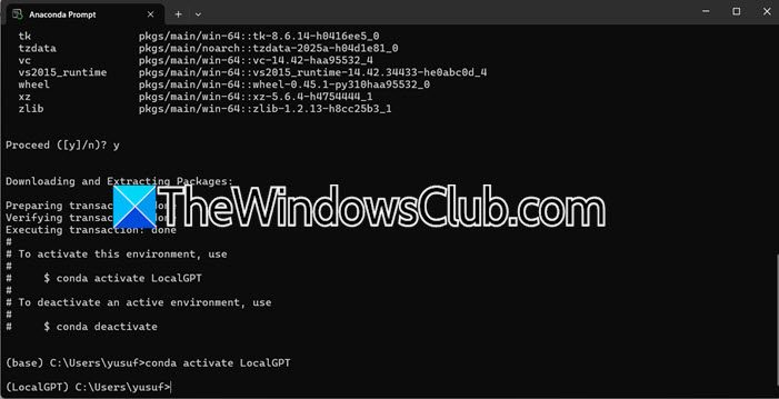 How to setup LocalGPT on Windows for beginners conda-env.jpg
