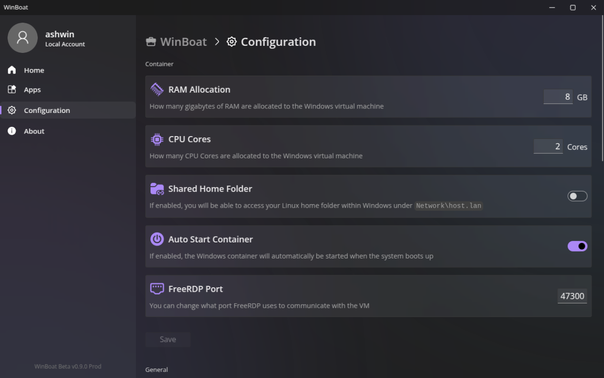 Run any Windows app on Linux with WinBoat, it's free and open source Configuration-WinBoat.png