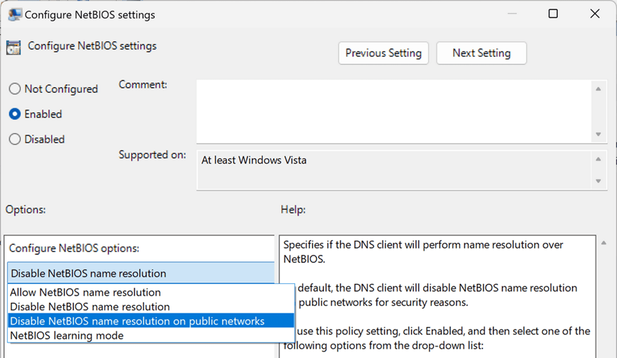 Microsoft starts to phase out NetBIOS and LLMNR to focus on mDNS configure-netbios-windows-1.png