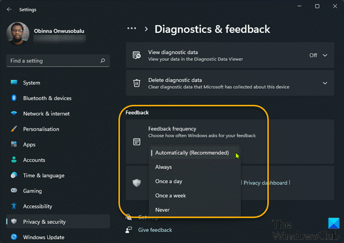 How to configure or change Feedback Frequency in Windows 11 Configure-or-Change-feedback-frequency-Settings-app.png