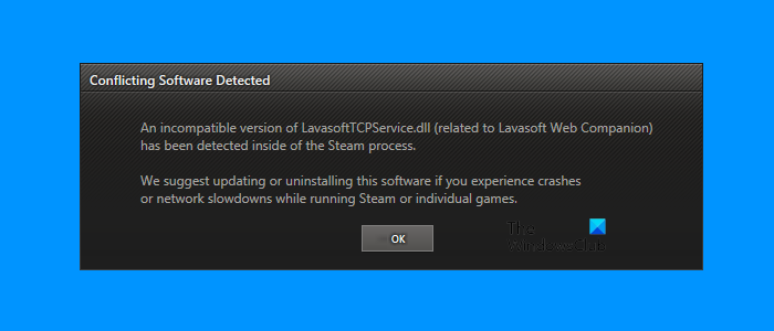 Conflicting Software Detected: Incompatible version found in Steam Conflicting-software-detected-error-in-Steam.png