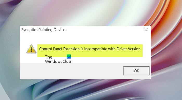 Control Panel Extension is Incompatible with Driver Version Control-Panel-Extension-is-Incompatible-with-Driver-Version.png