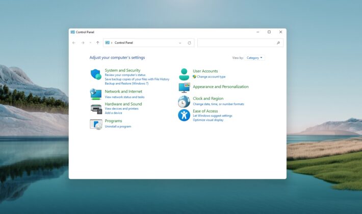 Windows 11 screenshots: Rounded corners, File Explorer, Action Center Control-Panel-update-710x420.jpg