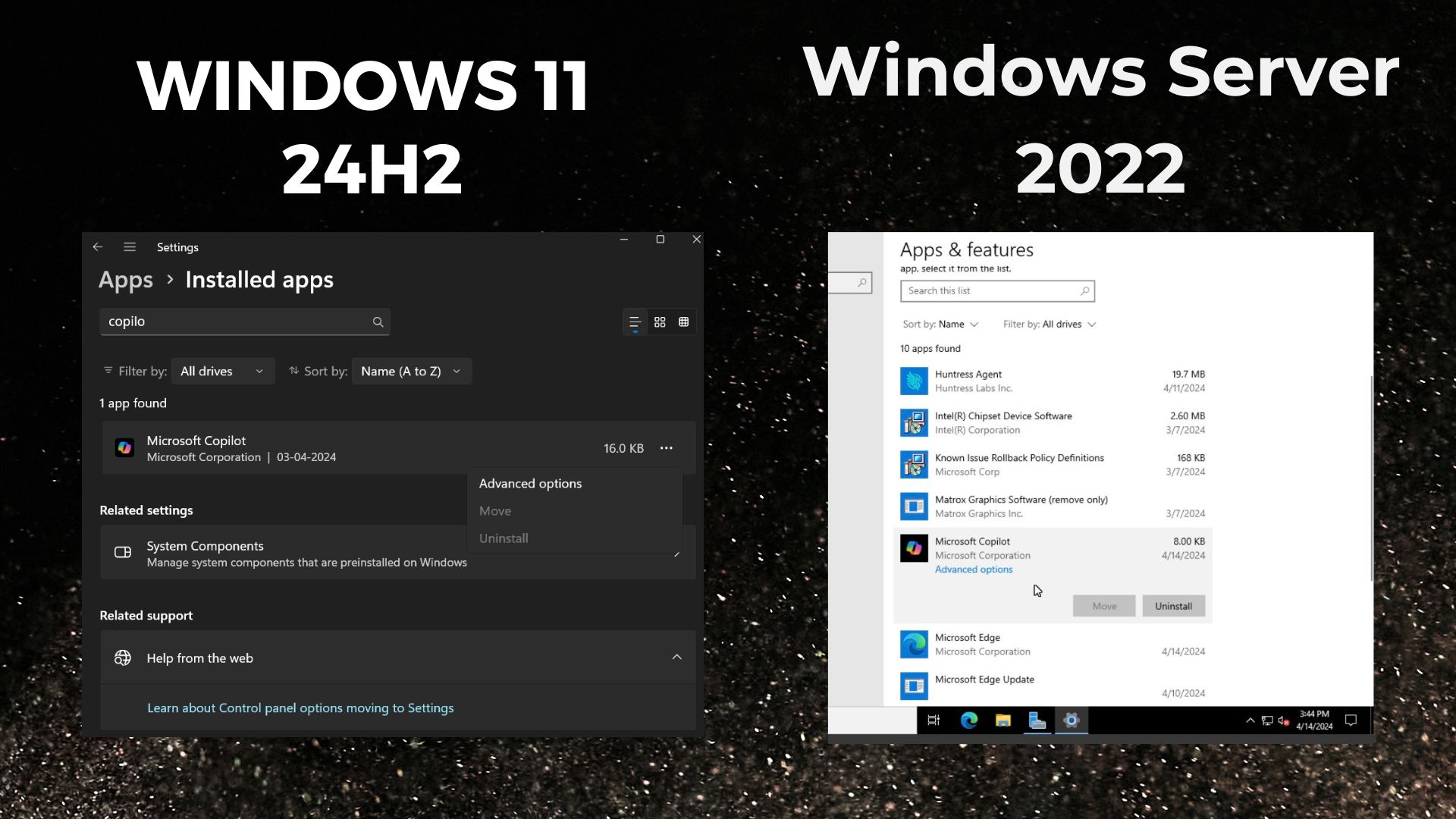 Microsoft Copilot app spotted in Windows Server 2022, but it does nothing for now copilot-app-uninstallation-in-Windows-11-and-Windows-server-2022.jpg