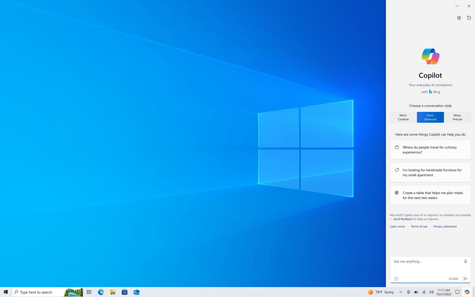 First look at ChatGPT-powered Microsoft Copilot for Windows 10, now in beta Copilot-early-preview.jpg