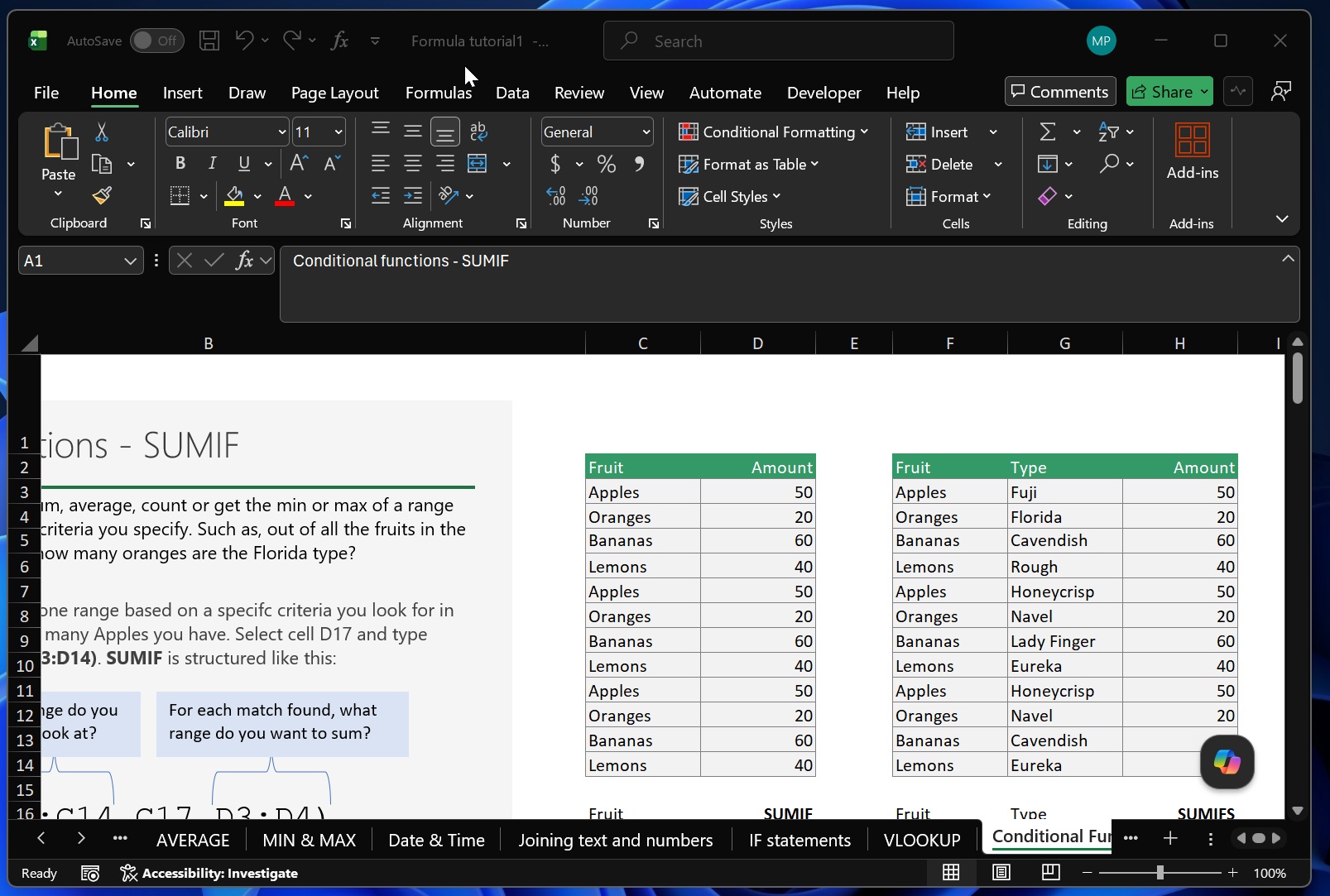Microsoft is limiting Microsoft 365 & OneDrive on Windows 10 to push holdouts to Windows 11 Copilot-floating-button-in-Excel.jpg