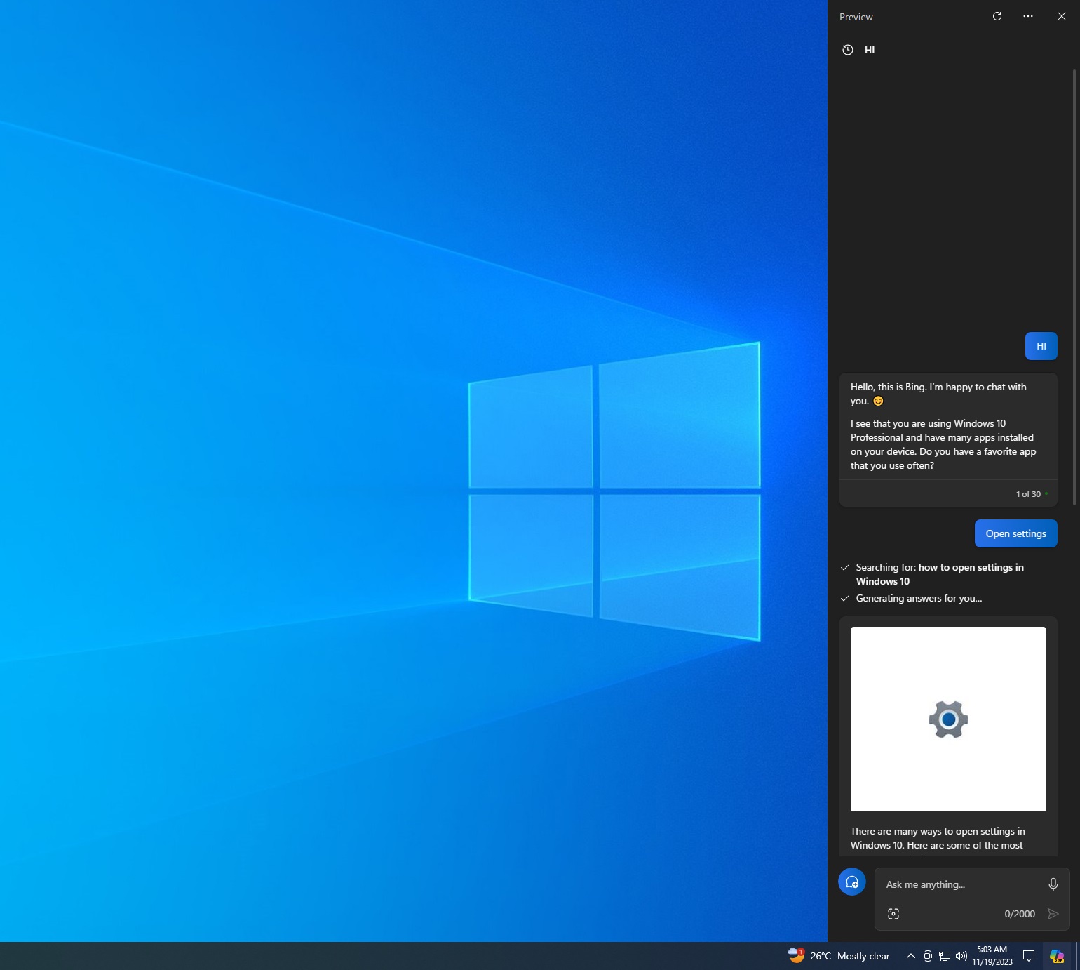 Hands on with Microsoft Copilot on Windows 10 (and how to enable now) Copilot-window-on-Windows-10.jpg
