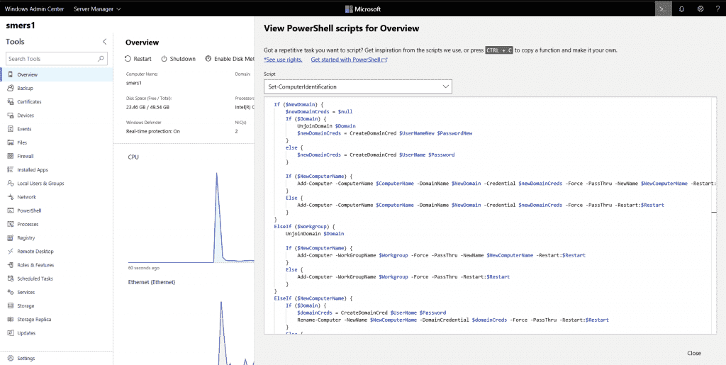 Windows Admin Center 1809 and SDK now generally available Core-functionality-1024x515.png