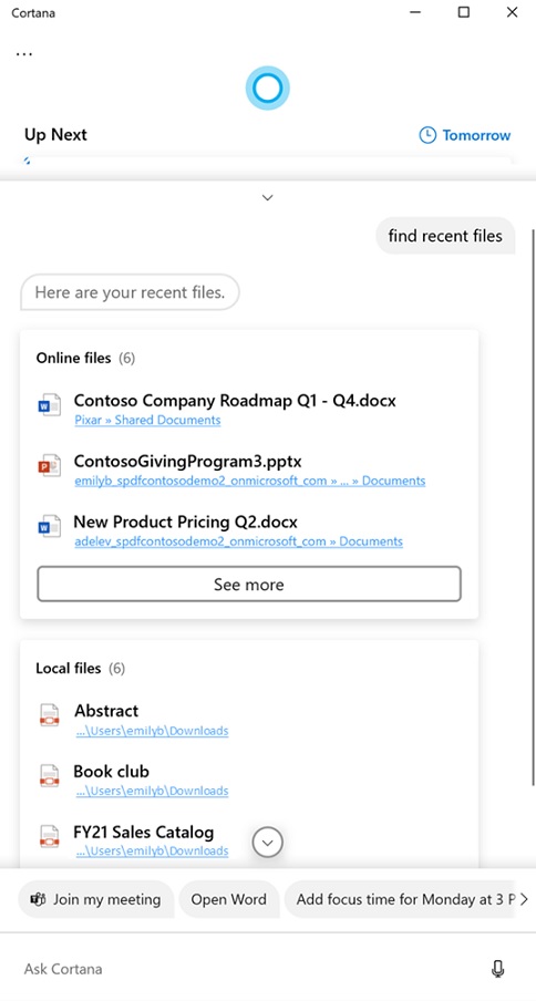 Windows 10 Your Phone app and Cortana just got better in the latest updates Cortana-files-skill.jpg