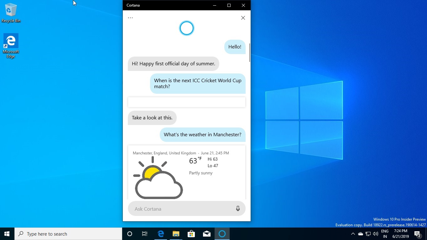 Hands-on with new Cortana experience on Windows 10 20H1 Cortana-weather.jpg