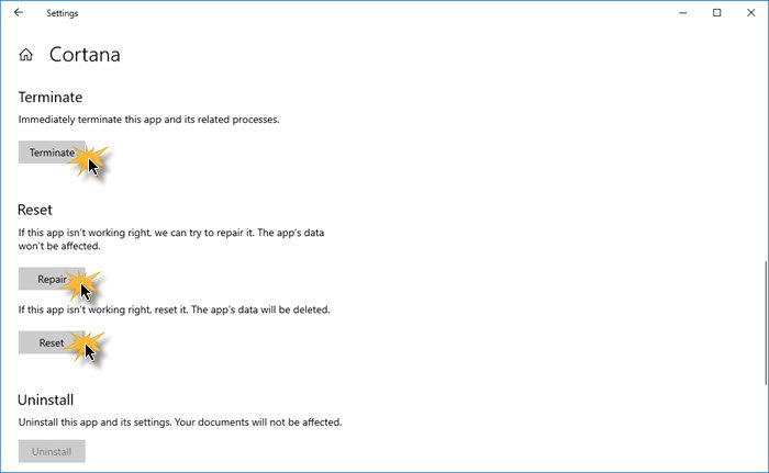 Cannot close Cortana on Windows 10 cortana-wont-close.jpg