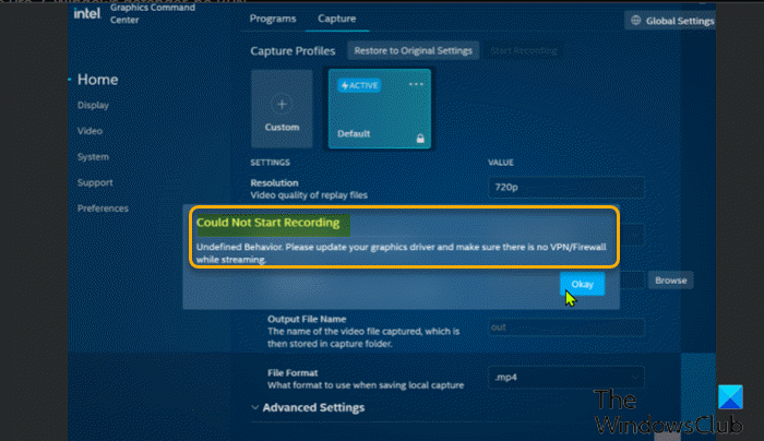 Intel graphics control panel not opening windows 10 store